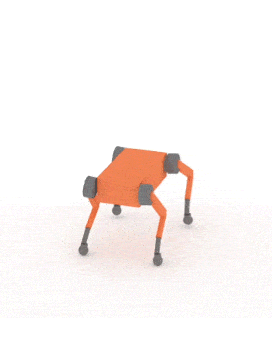 Spinning quadruped 0